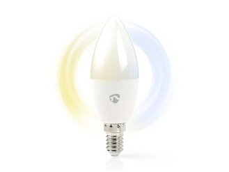 Smart žiarovka LED E14 4.9W biela NEDIS WIFILRW10E14 WiFi Tuya