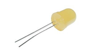 LED 10mm  žlutá  difuzní