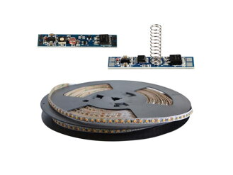 LED pásik sada 20m 12V 3528 120LED/m IP20 max. 9,6W/m teplá biela extra, gold + TD311 + LSS309