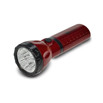 Svítilna nabíjecí LED (9x), Plug-in, červenočerná (WN10)