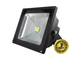 LED venkovní reflektor, 30W, 2100lm, AC 230V, černá