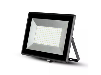 LED vonkajší reflektor SLIM,100W, 8500lm, 4000K, AC 230V, čierna