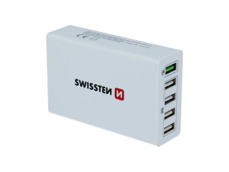 Adaptér USB SWISSTEN 5x USB QC 3.0 22013306