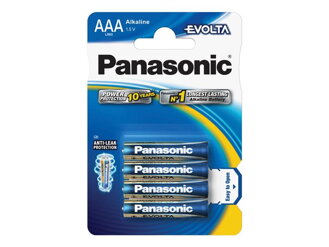 Baterie AAA(LR03) alkalická PANASONIC Evolta 4BP