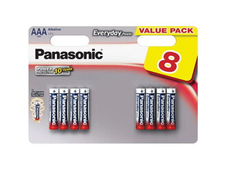 Baterie AAA(LR03) alkalická PANASONIC Everyday Power 8BP