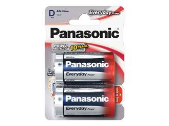 Baterie D (R20) alkalická PANASONIC Everyday Power LR20 2BP