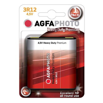 Batéria 3R12 (4.5V-plochá) Zn AGFAPHOTO 1ks / blister