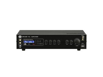 Zosilňovač SHOW MPA-60R, 60W / 4 Ω / 25 V, 70 V alebo 100 V, zabudovaný rekordér