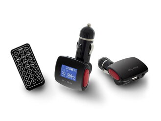 Transmitter do auta FM BLOW USB SD/MMC červená