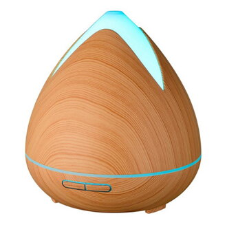 Aroma difuzér 02 světlé dřevo - ultrazvukový, 7 barev LED