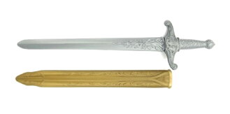 Detský rytiersky meč s puzdrom TEDDIES 59 cm