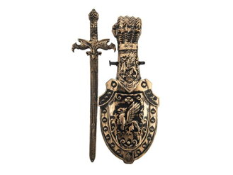 Detský rytiersky meč so štítom TEDDIES 48 cm