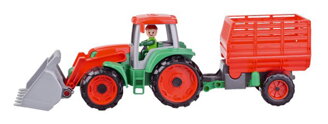 Detský traktor s prívesom LENA TRUXX 53 cm