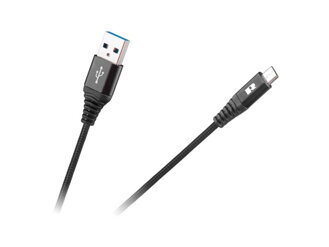 Kábel REBEL USB/Micro USB čierny 0,5m