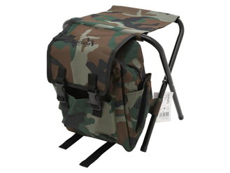 Stolička kempingová CATTARA 13445 OLBIA ARMY skladacie s batohom