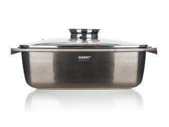 Pekáč BANQUET Metallic Platinum 5,7l s pokrievkou