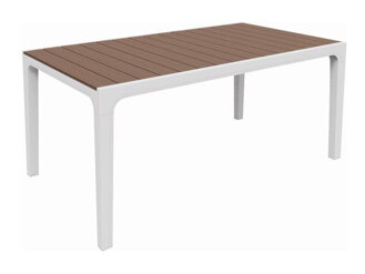 Stôl záhradný KETER Harmony biely / cappuccino