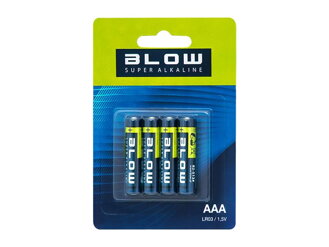 Batéria AAA (LR03) alkalická BLOW Super Alkaline 4ks / blister