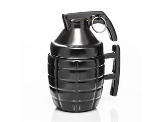 Hrnček GADGET MASTER Grenade Mug with PIN Black