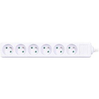 Zásuvka SOLIGHT PZ17 6 zásuviek