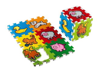 Puzzle MOJE PRVNÍ ZVÍŘÁTKA 15 x 15 cm penové 6ks