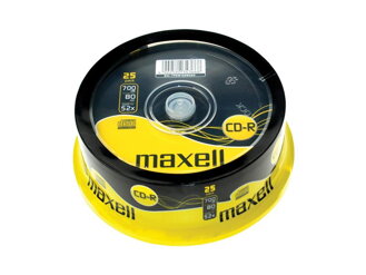 CD-R     700MB MAXELL 52x 25 ks