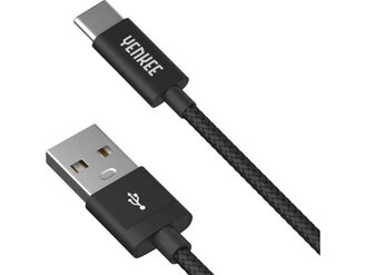 Kabel USB A 2.0 - USB C 1m YENKEE YCU 301 BK