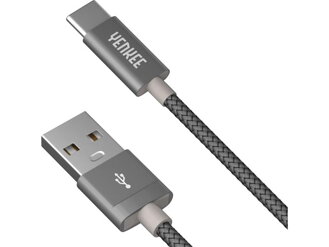 Kabel USB A 2.0 - USB C 1m YENKEE YCU 301 GY