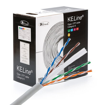 KELINE Kábel UTP 4x2x0,54 CAT6 305m LSOH, Dca