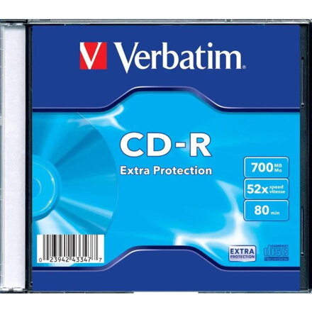 VERBATIM CD-R 700MB, 52x, slim case 1 ks