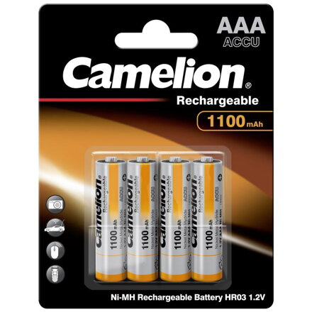 CAMELION Batérie nabíjateľné AAA 4ks NI-MH 1100mA
