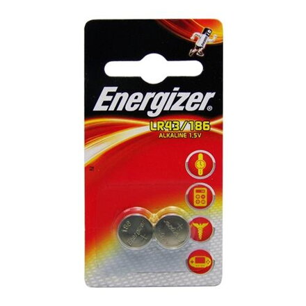 ENERGIZER L43/186, Batérie,  AG12, G12A, 1,5V 2ks