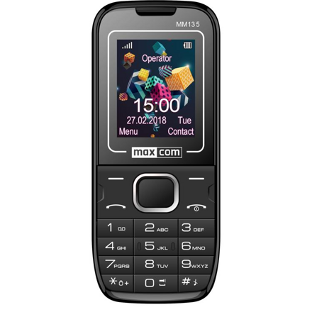 MAXCOM Telefón DUAL Sim MM135 čierno/modry