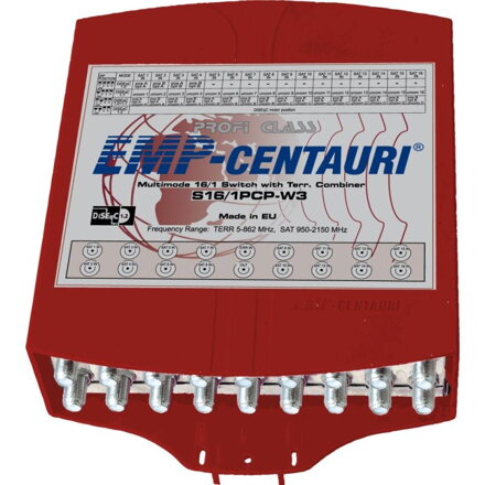 EMP-CENTAURI Profiline DiSEqC prepínač S16/1PCP-W3