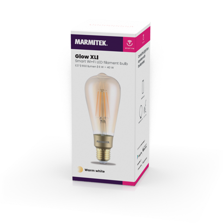 MARMITEK Glow XLI LED filament E27, 650lm, 6W