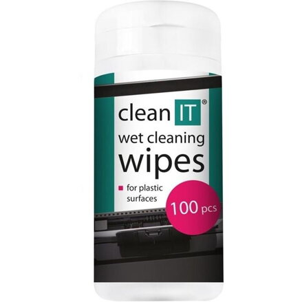 CLEAN IT čistiace obrúsky mokré na plasty 100ks