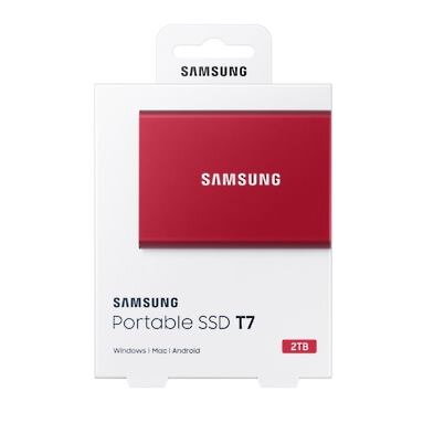 SAMSUNG Portable SSD T7 2TB, red