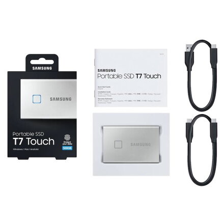 SAMSUNG T7 Touch 2,5" SSD, 500GB, silver