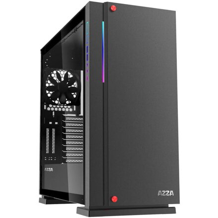 AZZA CSAZ-7000B Zircon blk Gaming Case, PC Skrinka