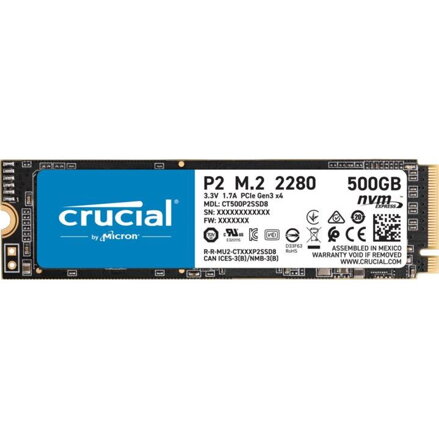CRUCIAL P2 500GB/M.2 2280/M.2 NVMe