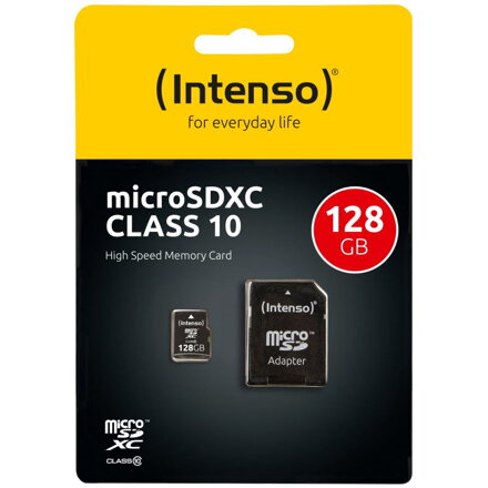 INTENSO Micro SDXC karta 128GB Class10