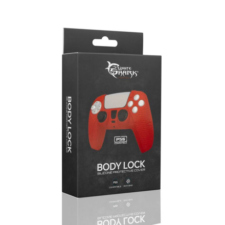 WHITE SHARK PS5-541 BODY LOCK, Obal na PS5 red