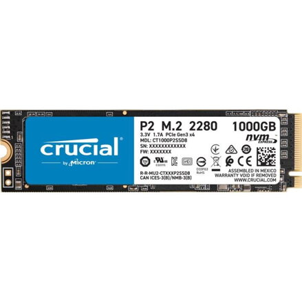 CRUCIAL SSD P2 1TB 3D NAND M.2 NVMe PCIe