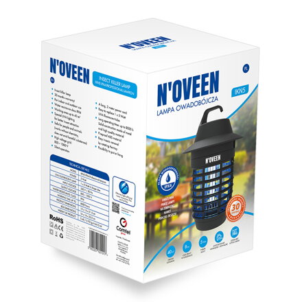 NOVEEN IKN5 IPX4, Elektrický lapač hmyzu