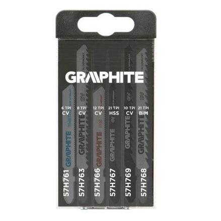 GRAPHITE Plátky do pílky s T 6ks