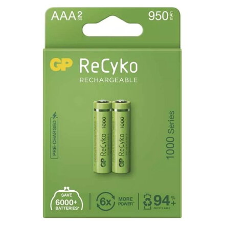 GP ReCyko 1000 (AAA), Batérie 2ks