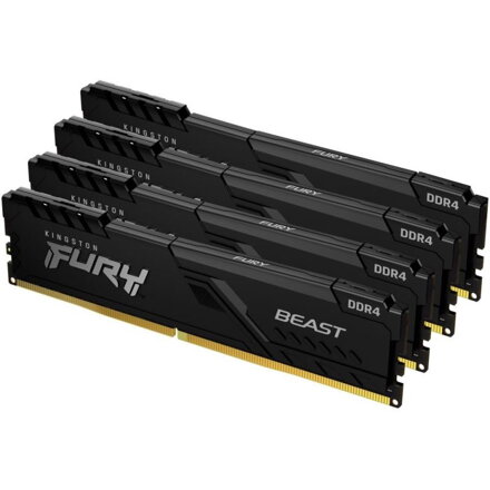 KINGSTON Fury Beast Black 4x16GB DDR4 2666MHz
