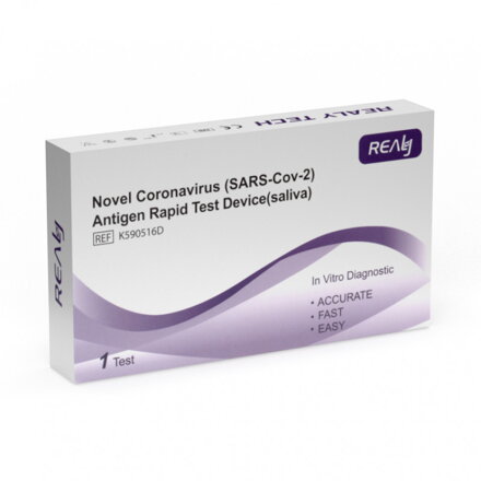 REALY TECH Antigenový COVID-19 test zo slín 1ks