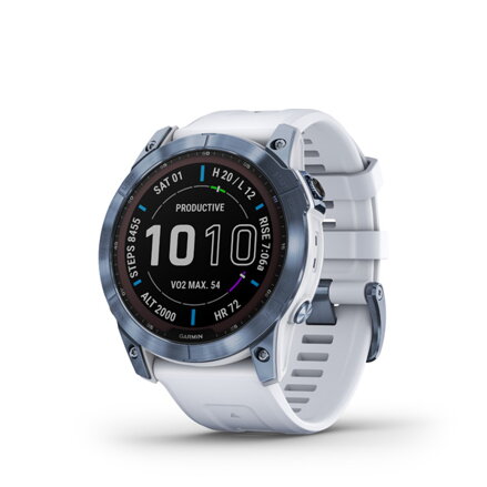 GARMIN Fénix 7X Sapphire Solar, Mineral Blue DLC T
