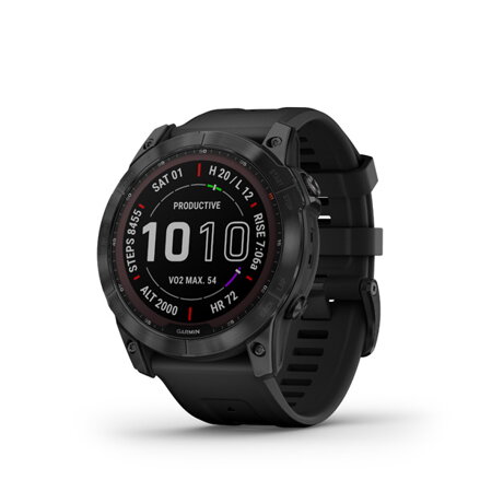 GARMIN Fénix 7X Sapphire Solar, Black DLC Titanium